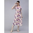 thumbnail image 5 of Entellus collar floral-printed soft cotton dress with coconut buttons, 5 of 5