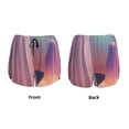 thumbnail image 3 of Balery Dreamy Moonlit Window Pantalones cortos deportivos para mujer con forro y dos bolsillos, elásticos, para entrenamiento, gimnasio, yoga-Small, 3 of 7