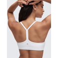 thumbnail image 4 of Sostén CRZ YOGA Butterluxe con escote en V fruncido sin varillas blanco XS, 4 of 5