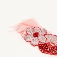 thumbnail image 4 of GUOOL 14 Yards Embroidered Sequin Lace Ribbon for , Costume, Dressmaking red red, 4 of 7
