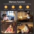thumbnail image 6 of LED Desk Lamp with Clamp, Eye-Caring Clip on Lights for Home Office, 3 Modes 10 Brightness, Long Flexible Gooseneck, Metal, Swing Arm Architect Task Table Lamps with USB Adapter, White, 6 of 10