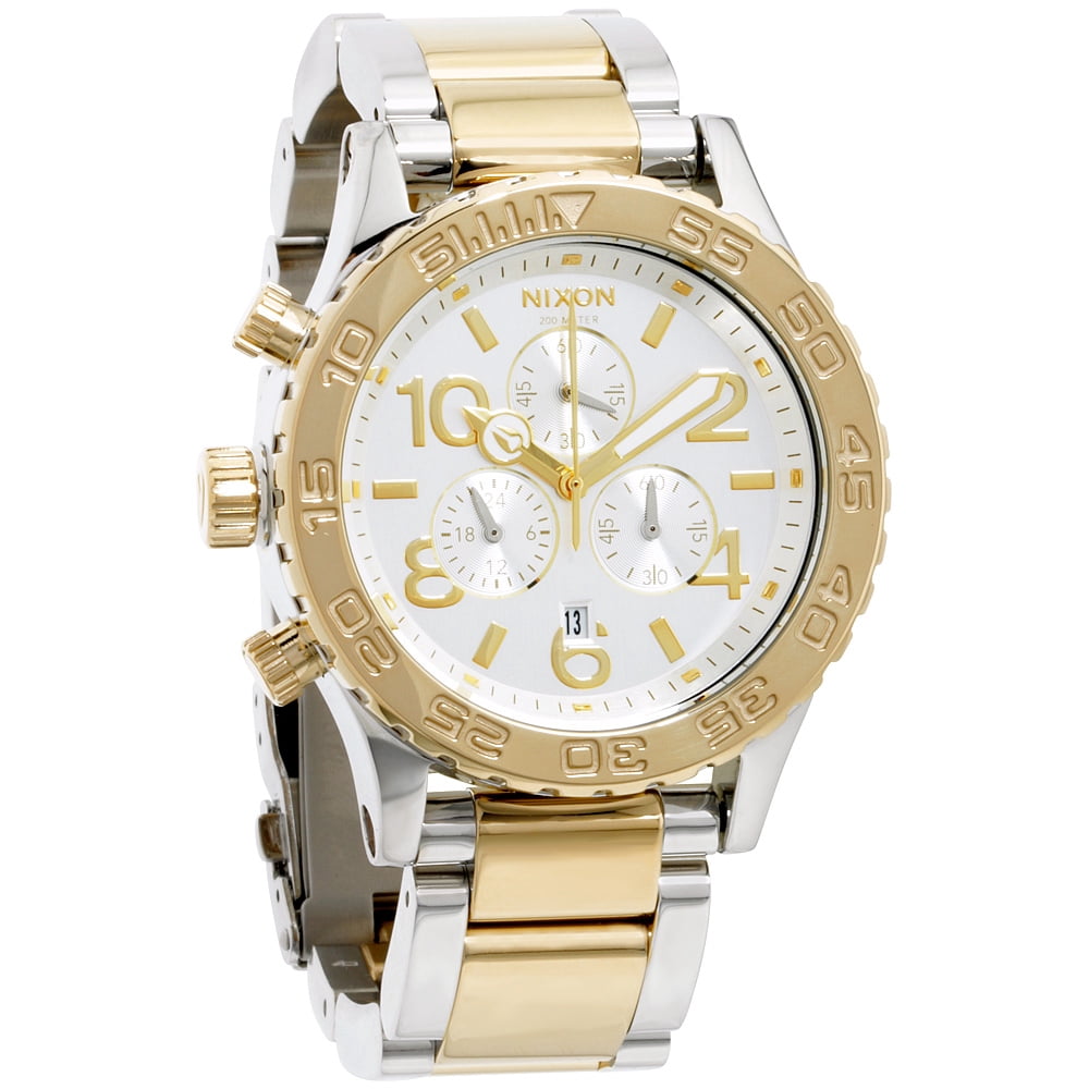 NIXON 51-30 Chrono A083 - All Gold - 300m Water Resistant Men's