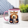 thumbnail image 4 of Mummy English Springer Spaniel Happy Halloween with Pumpkins Bats Spooky Fun 11oz Accent Two-tone Mug Springers Dog Lover Gifts Coffee Tea Cup - 00019, 4 of 5