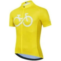 Cycle-Run Men's Standard Short Sleeve with 3 Rear Pockets, Yellow, XX-Large