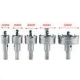 thumbnail image 4 of Holesaw, Carbide Tip TCT Core 5Pcs/Set HSS Hole Saw, Metalworking Hole Cutter Tools For Installing Lock Making Holes, 4 of 8