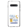 thumbnail image 1 of DistinctInk Clear Shockproof Hybrid Case for Samsung Galaxy S10+ PLUS(6.4" Screen) - TPU Bumper, Acrylic Back, Tempered Glass Screen Protector - Jeremiah 33:3 - Call to Me and I Will Answer, 1 of 2