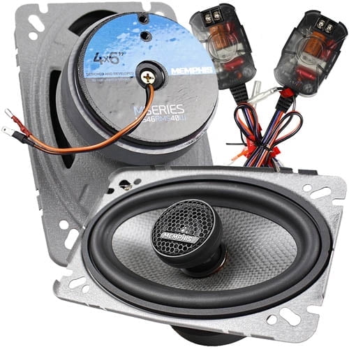 Memphis Audio MS46 4" x 6" 80W Max 2-Way Car Stereo Coaxial Speakers - Pair