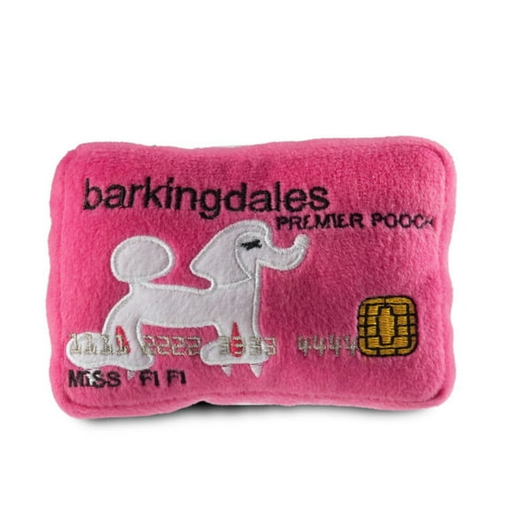 Dog Diggin Designs Credit Card Collection | Unique Squeaky Parody Plush Dog Toys – Don’t Leave Home Without It
