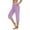 Purple, variant on Puliio Womens Yoga Pants High Waisted Straight Fit Workout Leggings Casual Multicolor Trousers With Two Pockets