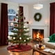 thumbnail image 5 of Bola Navideña Verde Flocada, Colgante para Árbol de Navidad, Decoración Navideña, Traje Extraterrestre Rojo y Naranja., 5 of 6