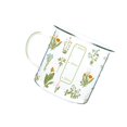 thumbnail image 1 of Grande Tasse en Verre Imprimé Transparent Grande Capacité avec Poignée pour Thé Avoine Boisson Chaude 360ml, 1 of 9