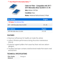 thumbnail image 2 of Cabin Air Filter - Compatible with 2017 - 2019 Mercedes-Benz GLS550 4.7L V8 2018, 2 of 2