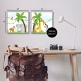 thumbnail image 4 of Stupell Industries Jungle Animals Scene Animals & Insects Painting Gray Framed Art Print Wall Art, 17 x 17, Set of 2, 4 of 10