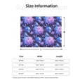 thumbnail image 2 of Throw Blanket for Couch, pink white Skull flower Super Soft Fuzzy Comfy Warm Throw Blanket, Cuteness Lightweight Cozy Plush Flannel Blanket & Throws for Sofa and Bed All Season, 2 of 5
