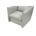 thumbnail image 4 of Divani Casa Tamworth Modern Leather & Metal Swivel Accent Chair in Gray, 4 of 6