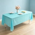 thumbnail image 6 of Disposable Solid Color Tablecloth 107.87x53.93 inch Rectangle Plastic Table Cover for Hotel Restaurant Home Birthday Party Dessert Table, 6 of 6