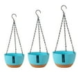 thumbnail image 4 of Hanging Double Chain Hanging Basket Planter Home Balcony Indoor Automatic Water Absorbing Basin, 4 of 22