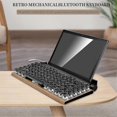 thumbnail image 4 of Retro Typewriter Keyboard Wireless Bluetooth Mechanical Keyboards 83 Keys Computer Keyboard For Laptop PC Gaming, 4 of 5
