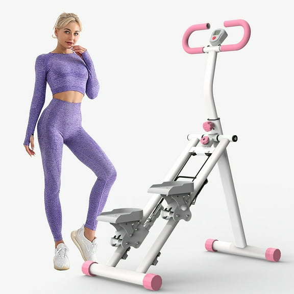 New Version Battery-Free Vertical Climber - Adjustable Handlebar/Pedals   Extended Step Range, Compact Folding Stair Stepper for Full-Body Workout（126 字符）