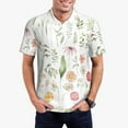 thumbnail image 1 of Fotbe Wildflower Watercolor 2 Camiseta Polo de Golf para Hombre con Estampado – Camisa Deportiva Transpirable con Cuello Abotonado-X-Large, 1 of 6