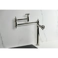 thumbnail image 4 of Kingston Brass KS3706CG Fuller Deck Mount Pot Filler Faucet, Polished Nickel, 4 of 7