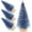 Blue, variant on BOPORO Mini Christmas Trees, 4Pcs Artificial Pine Trees Mini Sisal Trees Bottle Brush Christmas Trees with Wooden Base for Christmas Party Home Tabletop Crafts Decorations