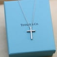 thumbnail image 1 of Tiffany & Co. Collier Croix en Argent, 1 of 5