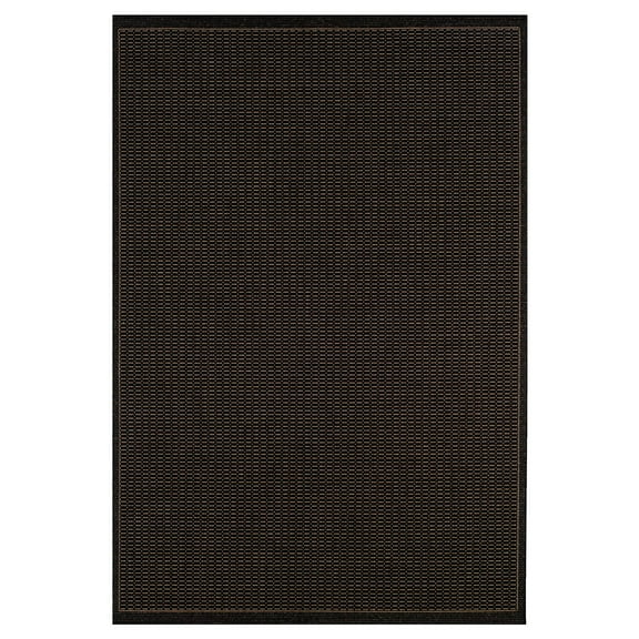 8.5' x 13' Cocoa Brown and Beige Patterned Rectangular Area Throw Rug