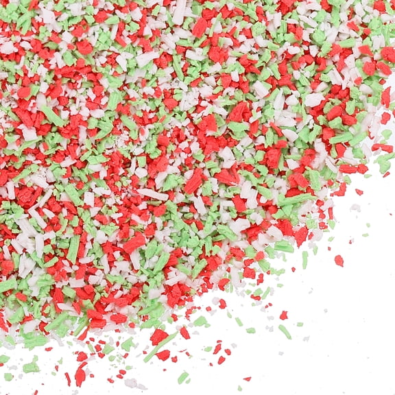 Uxcell Polymer Clay Faux Confetti Crumbs 50g for Art DIY Nail(White,Green,Red)