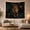 Regal Lion, variant on Lion Resting in a Tropical Jungle, Dramatic Rustic Style for Wildlife Lovers, Wildlife Wall Art, Housewarming Gift, Tapestry Wall Hanging for Bedroom and Living Room