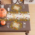 thumbnail image 3 of WANGQI Fall Color Wild Flowers Pumpkin Table Runner Table Decoration for Kitchen Dining Dinner Autumn Home Decor, 3 of 5