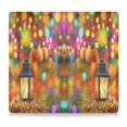thumbnail image 2 of PVC Leather Car Document Holder Organizer Driver License Cover Holder for Car Driving Documents 9.45x10.24in Colorful Lights with Pumpkins, 2 of 8