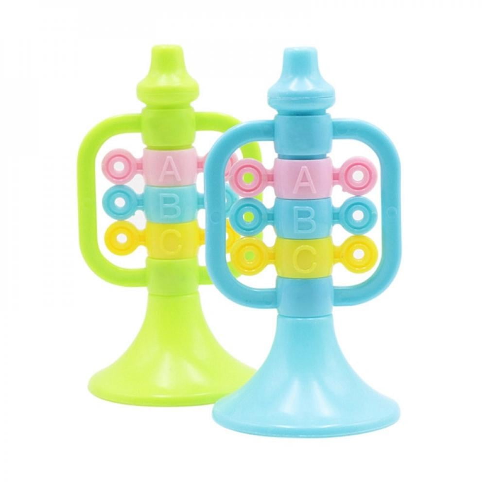 Baby Colorful Plastic Trumpet Hooter TOY Kids Musical Instrument EducationT TDUK 