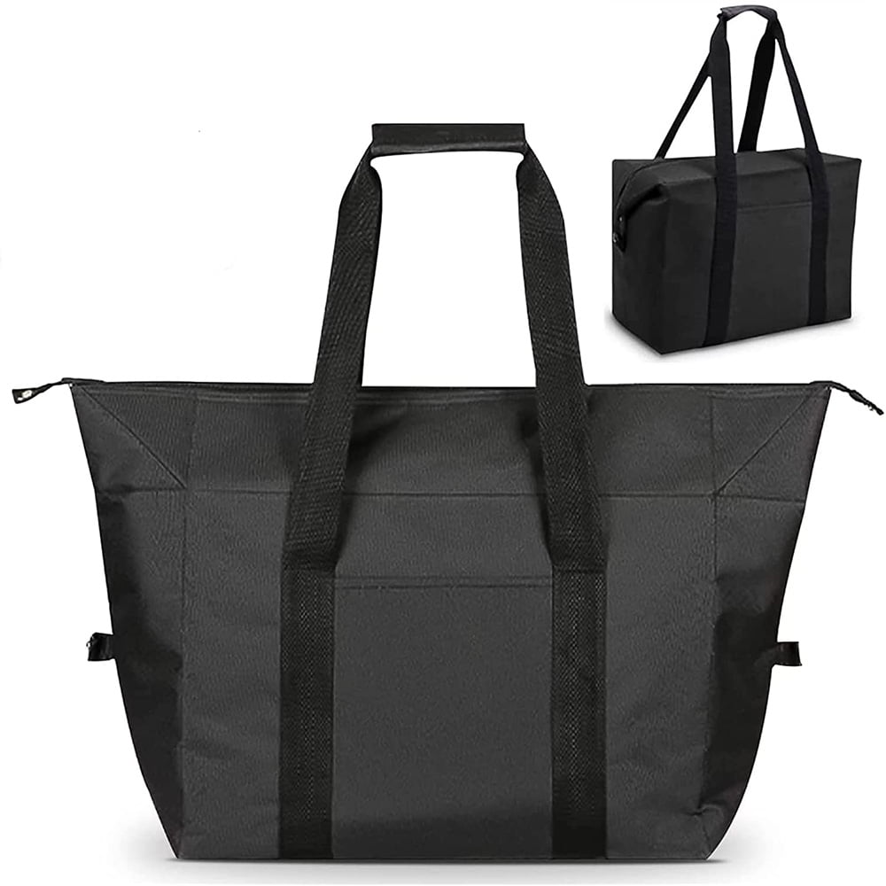 Jumbo Cooler Bag (Black) With Hd Insulation, A Foldable Soft Cooler That Makes The Perfect