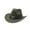 Green, variant on Western Denim Curved Top Hat Woolen Big Brimmed Hat Autumn and Winter Style British Jazz Hat Lane Hat Cowboy Hat for Women Crafting Cow Hat Cow Girl Hat for Women Cowboy Hat Light up