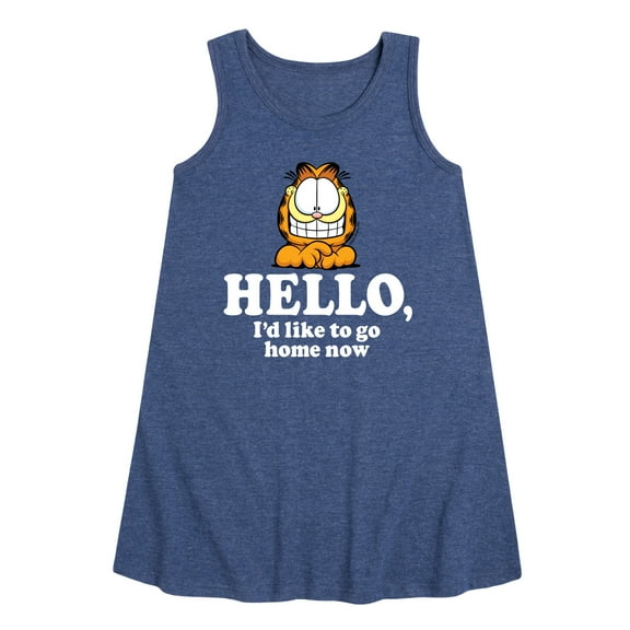 Garfield - Hello Go Home Now - Toddler and Youth Girls A-line Dress