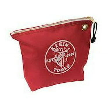 Klein Tools Tool Bag, Red, Canvas, 0 Pockets