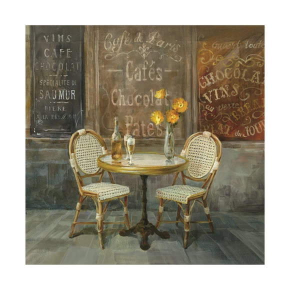 Trademark Fine Art 'French Cafe Painting' Canvas Art by Danhui Nai