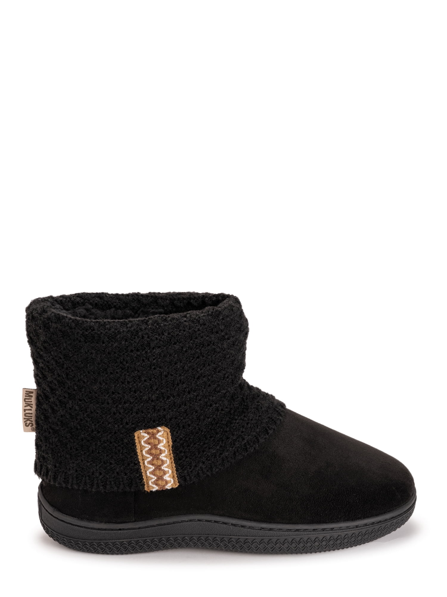 MUK LUKS Women's Cable Knit Bootie Slipper