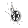 thumbnail image 2 of USHOBE Accessoires de Fauteuil Roulant Roulettes en Caoutchouc 1Pcs, 2 of 8