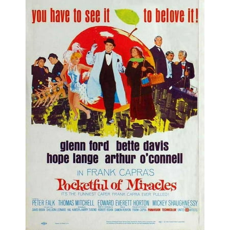 UPC: 0671863481888 | Pocketful of Miracles – movie POSTER (Style B) (11  x 17 ) (1962)