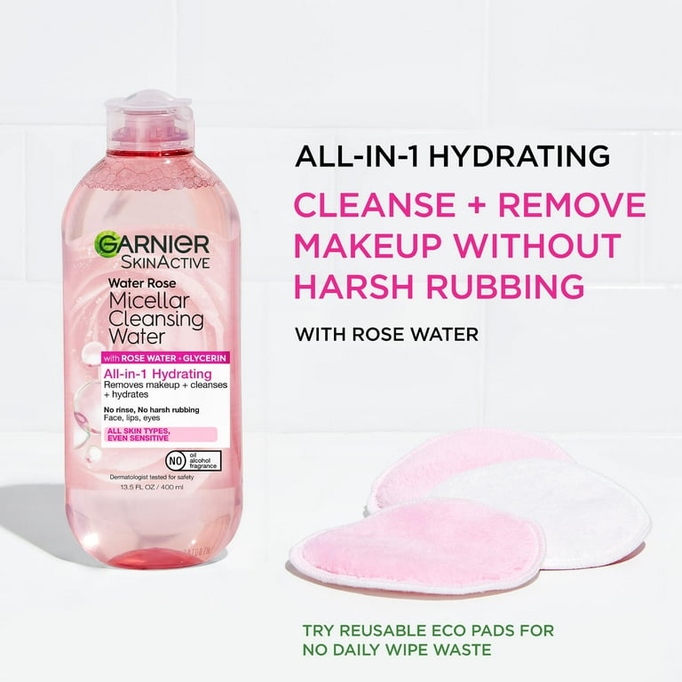 Garnier SkinActive Rose Water Micellar Cleansing Water, 13.5 fl oz