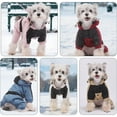 thumbnail image 3 of HQREA Full Body Small Dog Winter Coat Snowsuit Four-Legged Waterproof Puppy Outdoor Jacket Hoodie Onesie, 3 of 6