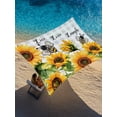 thumbnail image 2 of Sun Shade Sail 8'x10' Bee Sunflower Rectangle Sun Shade Sails Canopy Waterproof Rustic Grey Buffalo Plaid Outdoor Sunshades Sand UV Block Cover Shades Cloth for Patio Backyard Garden Deck Porch Lawn, 2 of 9