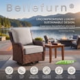 thumbnail image 3 of Bellefurn Outdoor Deep Seat Cushion 24 X 24 X 6 inch for Patio Furniture,Outdoor Chair Cushions Waterproof & Fade Resistant Patio Furniture Cushions for Wicker Chair, Sofa, Couch, 3 of 12