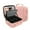 Pink, variant on Travel Makeup Bag With 360° rotating LED Mirror,Waterproof cosmetic organizer,Portability Cosmetic case,Makeup organizer,Gift for Women,Girls Gift (Pink),black