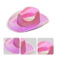 thumbnail image 6 of KOYPTL Mother's Day Valentine's Day Gift for Girlfriend Mother Wife, Party Colourful Fluorescent Large Composite Styled Hat Party Festival Colourful Cowboy Hat, Birthday Present for Daughter, 6 of 8