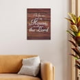 thumbnail image 3 of as for Me and My House Wall Decor, Christian Canvas Wall Art,Christian Wall Decor,Bible Verses Wall Decor,Christian Posters,Scripture Wall Decor,Christian Decor,Framed 11x14 Inch, 3 of 5