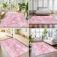 thumbnail image 4 of Large Area Rugs 5'x8', Pink Coastal Carpet Runner Indoor Outdoor Rugs Home Decor Aesthetic, Summer Ocean Sea Waves Starfish Corals Non Slip Mats Washable Accent Rug for Living Room Bedroom, 4 of 8