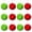 371# colorful, variant on Christmas Decorations Christmas 12-Piece Set Of 【No repetition】Green Furry Christmas Ornaments With Red Decorative Crafts Christmas Tree Hangings